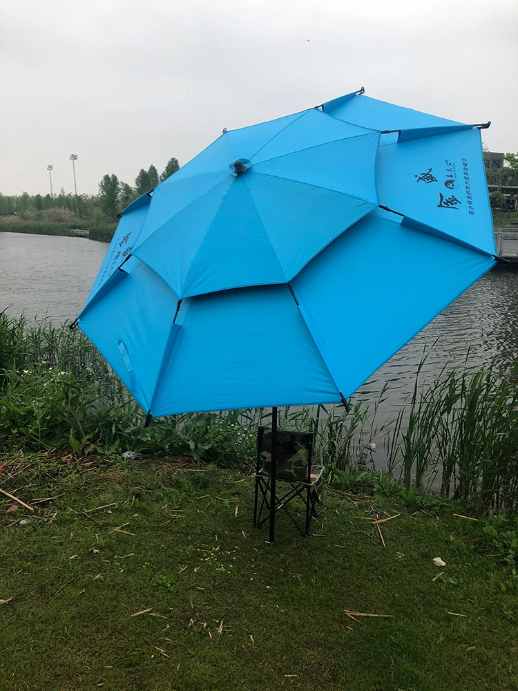 

Зонт от солнца с двойным слоем, усиленный волокном, из алюминиевого сплава, специальный зонт Sunade для активного отдыха и кемпинга...