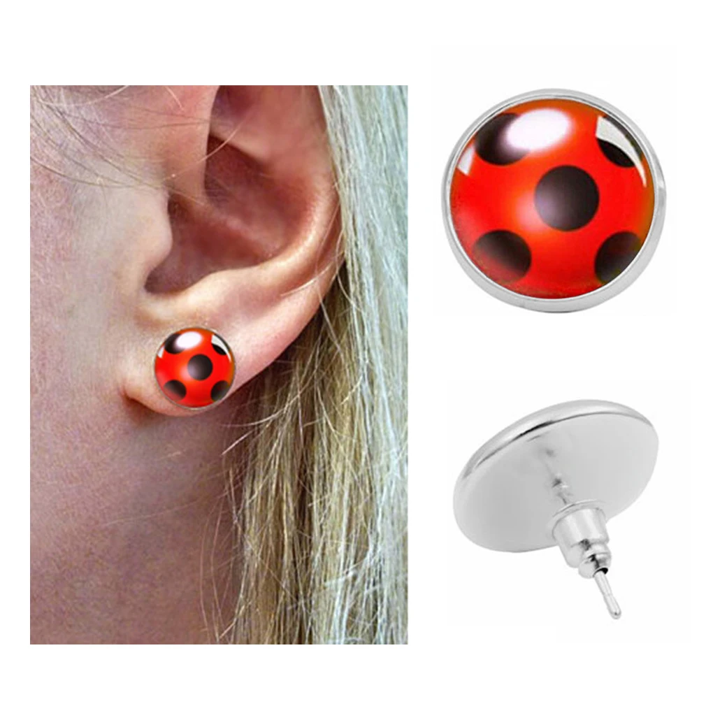 1 Pair Alloy Ear Studs Party Round Ladies Earrings Wife Girlfriends Engagement School Balls Banquets Girls Jewelry