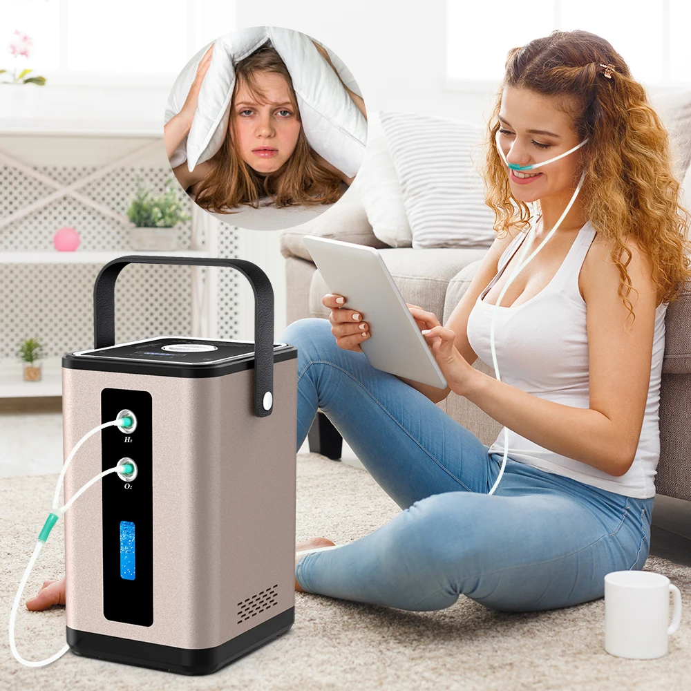 Suyzeko Balancing hormones hydrogen breathing pem electrolyzer hydrogen generator h2 inhalation machine 450ml