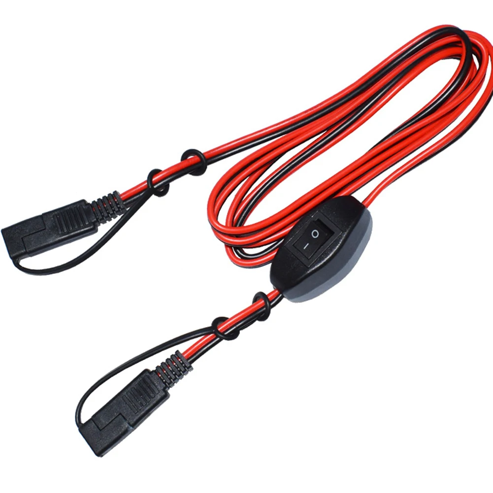 

1pc 180cm SAE To SAE Quick Disconnect Extension Cord 14AWG 2-pin Connector Cable For Camper Trailer Solar Batteries Maintaince