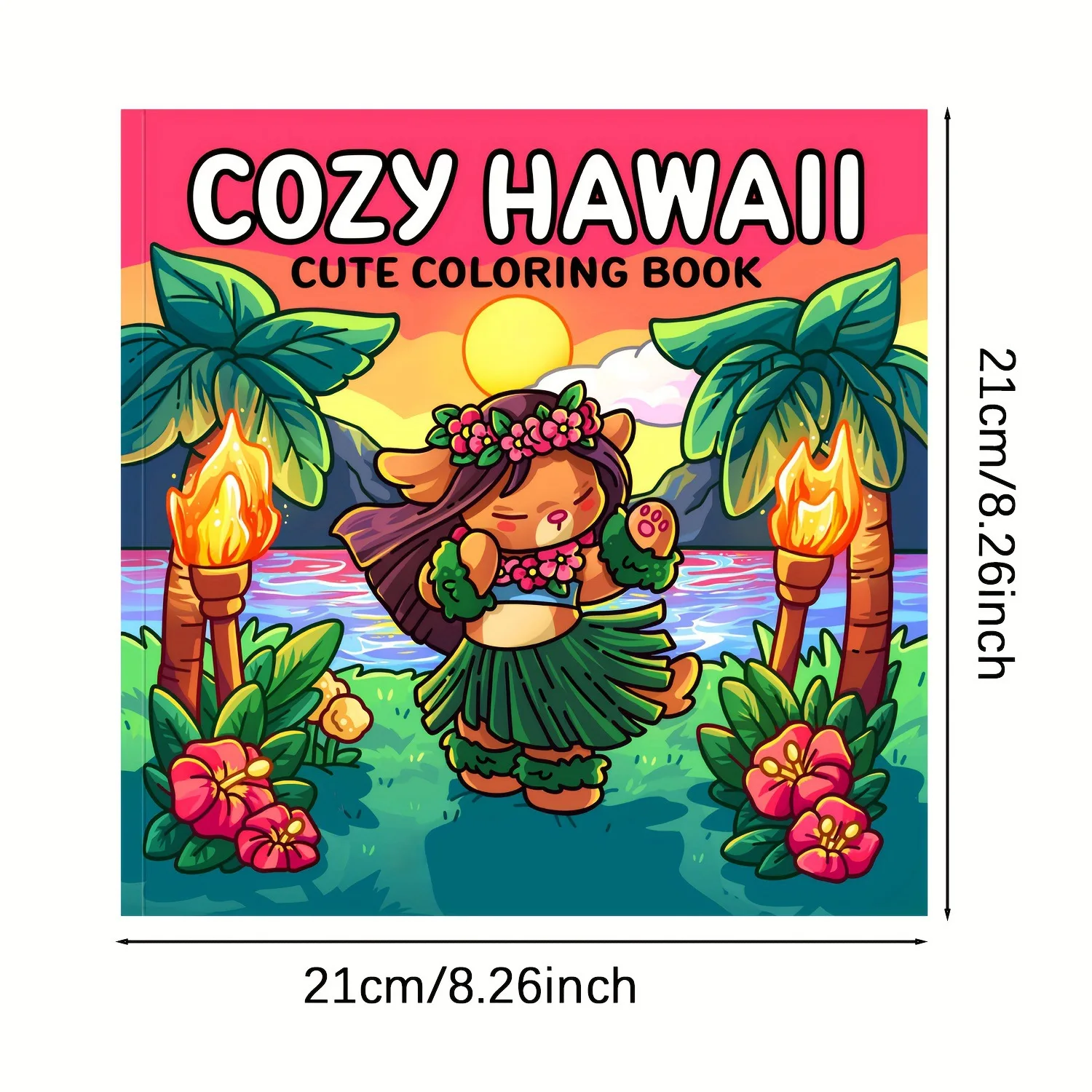 Hot Selling New Adult Coloring Book Hawaiian Style Coloring Book High-value Coloring Book Trend Exquisite Pictures