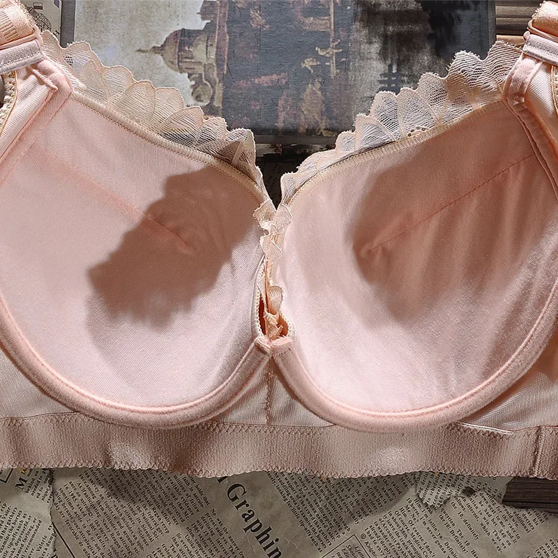 Sutiãs de renda de tamanho grande para mulheres, lingerie push up, copo grande, E F Cup, plus size, roupa íntima de renda, lembrete quente, 105, 110