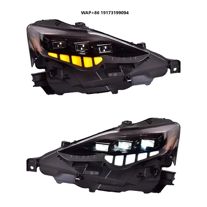 

Для Lexus IS 350 IS 250 2013 2016, обновленные передние лампы, последовательные автозапчасти, 3 линзы, светодиодные передние фары, фары