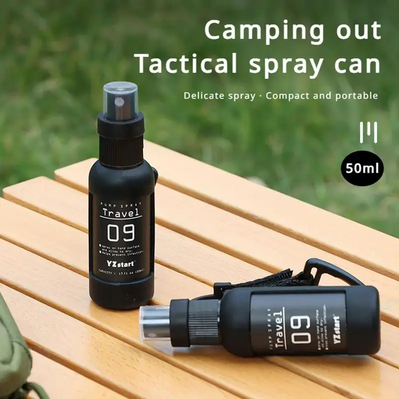 camping Fine Mist Spray Bottle 50ml Small Refillable Liquid Containers Perfume Atomizer With Pump For Travel Hairstyling Plants