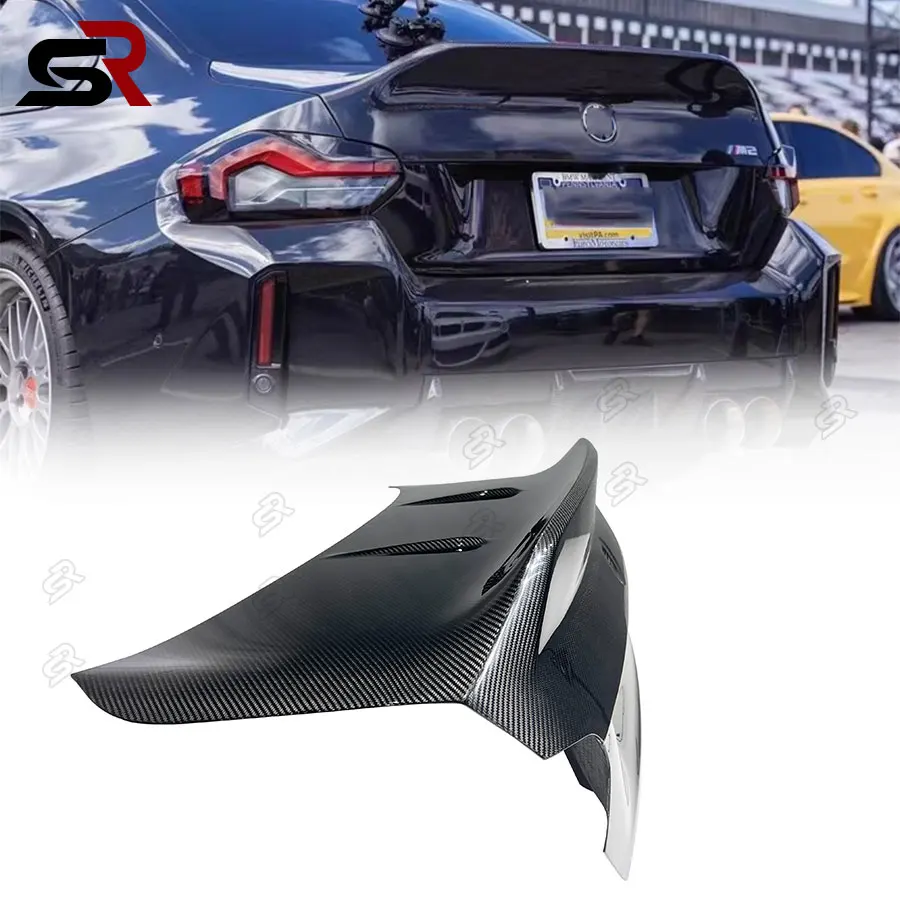 For BMW 2 Series M2 G87 2 Door 2022+ Carbon Fiber Car Rear Bumper Luggage Cover Guard Tailgate Spoiler Auto Accessories