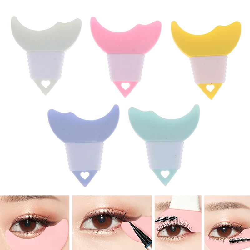 Silicone Eyeliner Stencils para Mulheres, Eyes Makeup Assist Helper, Guia Eyeliner Iniciantes, Moldes de Cartões, Eye Shadow Make Up Tools