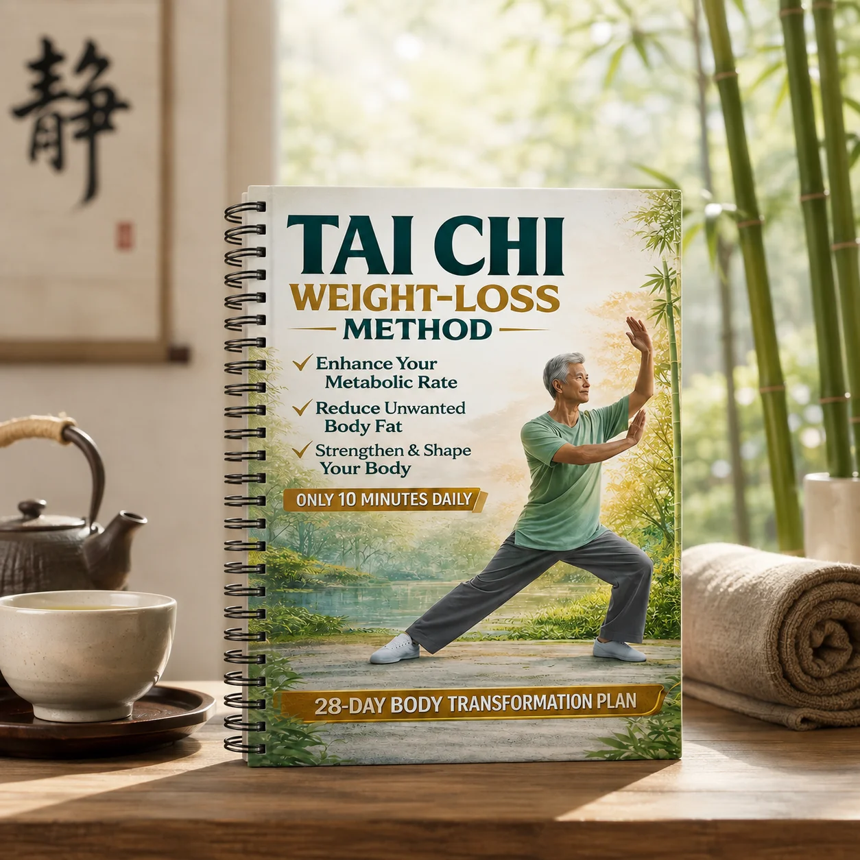 Gentle Tai Chi Weight-Loss Handbook for Seniors & Beginners 10-Minute Daily Home Exercise Routine 28-Day Transformation Guide