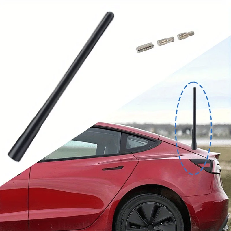 

1PC Automotive Antenna Signal Amplifier Automotive Antenna Accessories With Noise Reduction And Clear Sound Quality Black