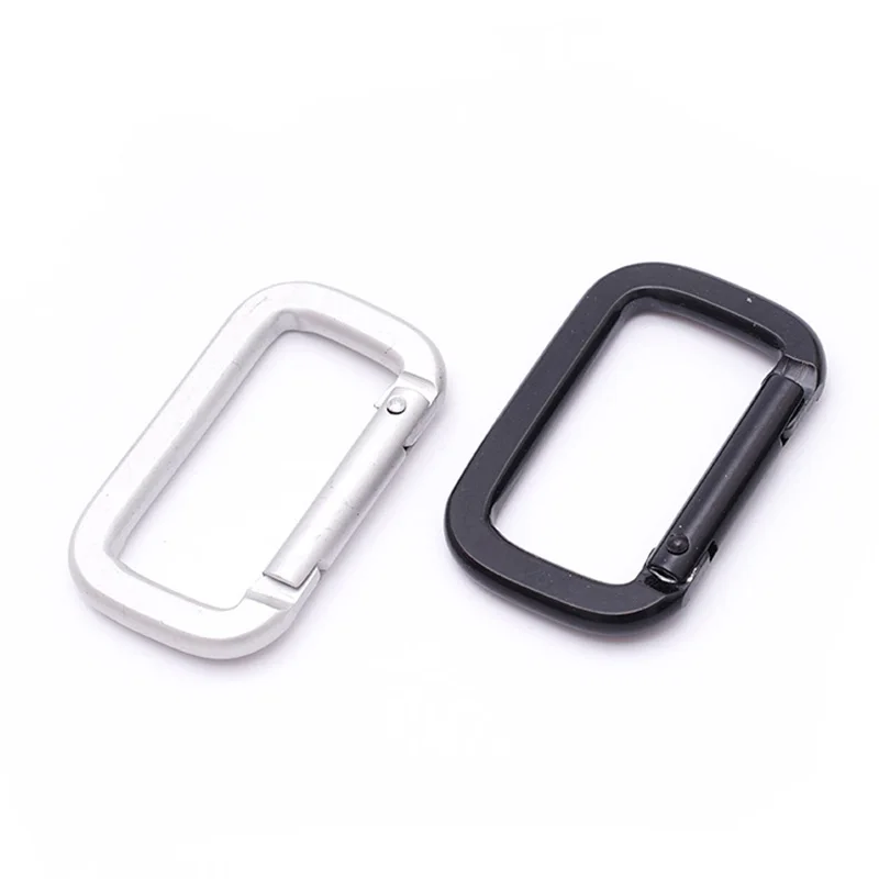 Multi-Function Safety Buckle Camping Carabiner Black Square Fast Hang Backpack Pendant Mini Buckle Outdoor Tool