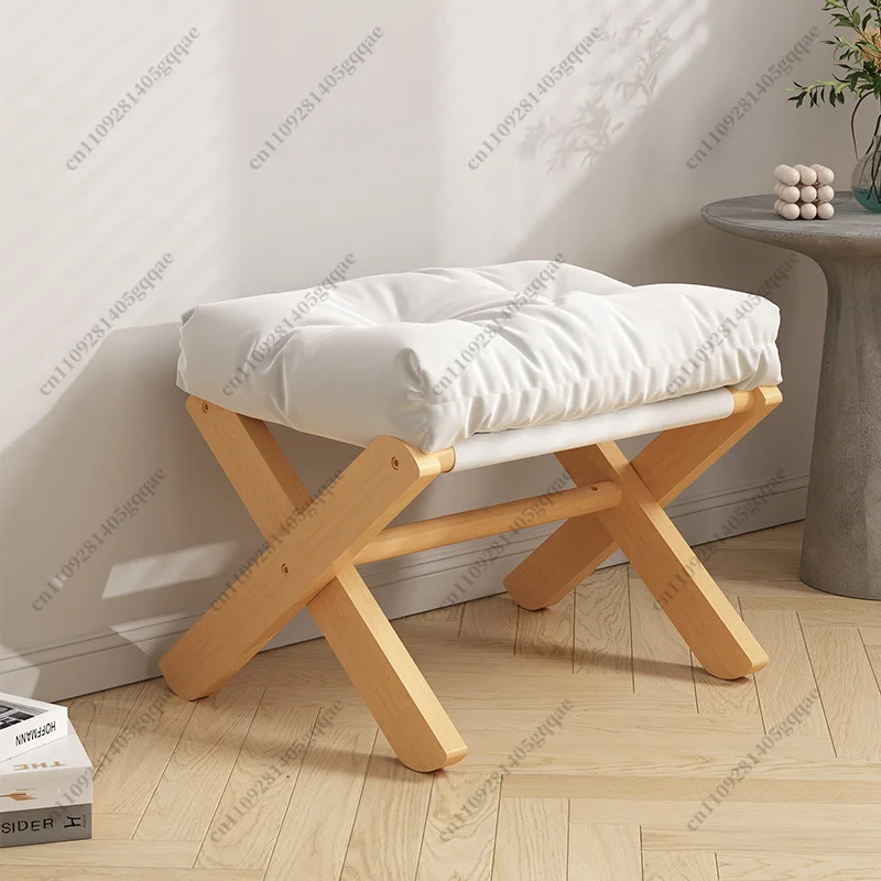 Fußhocker Sofa Ottoman, Haushaltsfußstütze, Massivholz-Fußstütze für die Mittagspause im Büro – Detail 3