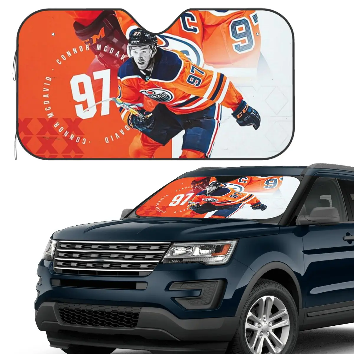 

Connor McDavid Sunshade Windscreen Car Front Windshield Window Sun Visor Accessories Covers