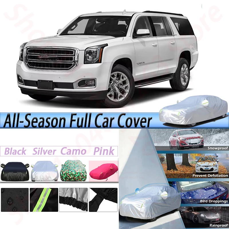 

Full Waterproof Car Covers For GMC Yukon Outdoor Sun Shade Anti-UV Rain Snow Ice Fog Protection Cover Dust Proof