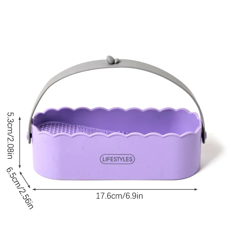 Make-upborstel Reinigingsdoos Poederdons Schoonheid Ei Reiniging Drogen Geïntegreerd opbergrek Cosmetische opbergdoos Reinigingsgereedschap