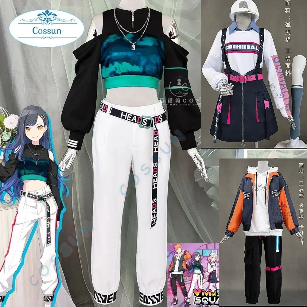 

COSSUN Project Sekai Shiraishi An/ Azusawa Kohane/ Shinonome Akito/ Aoyagi Toya Cosplay Costume Halloween PJSK Game Daily Casual