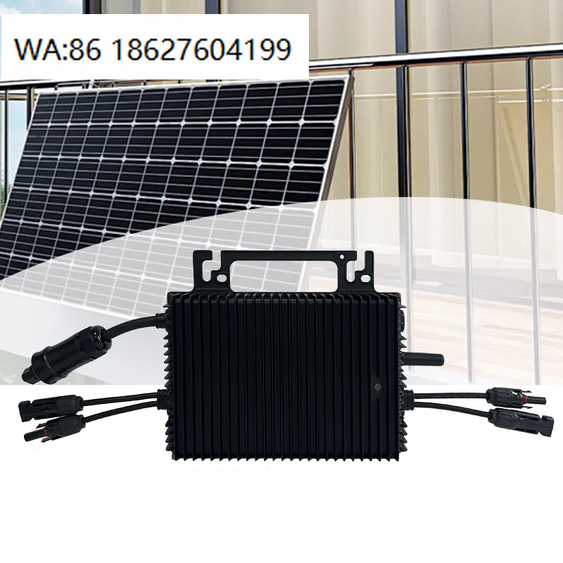 600W 1000W 1600W 2000W WiFi Smart Grid Tie Micro Inverter MPPT Tracking Pure Sine Wave Balcony  Solar Power System