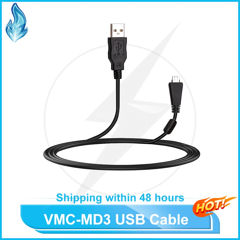 VMC-MD3 VMC MD3 USB الطاقة كابل لسوني DSC-TX66 TX55 TX20-T99 T100D DSC-WX9 WX10 WX30 T99 T110 W350 DSC-W360 W380 W390 WS70