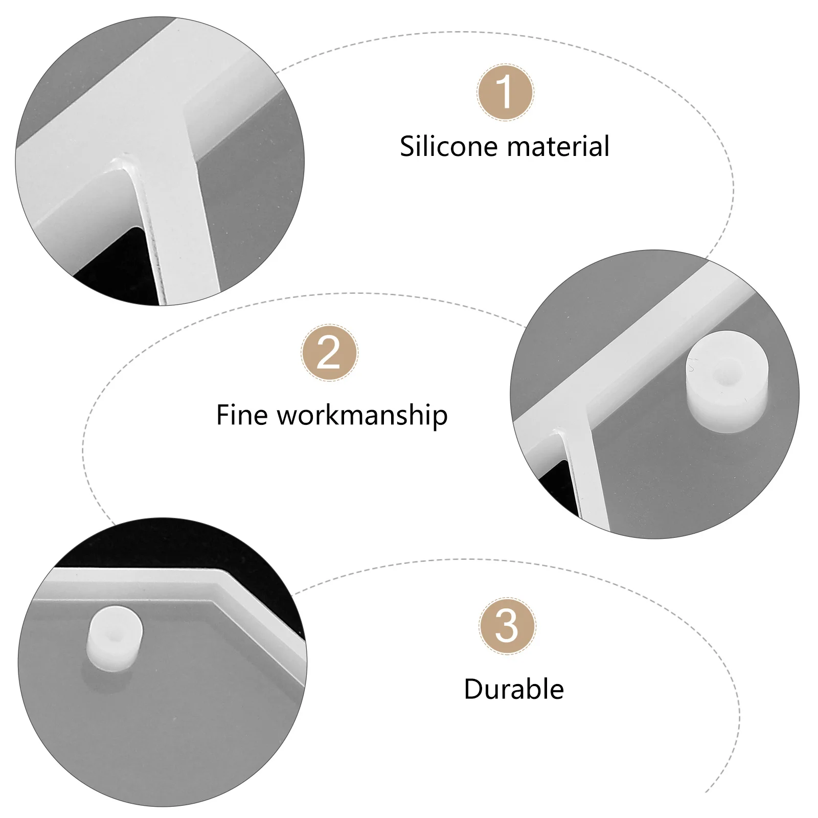 

Silicone Door Plate Mold Diy Pendant Craft Molds For Resin Art Epoxy Keychain Hanging Sign Decor Room Number Indicator