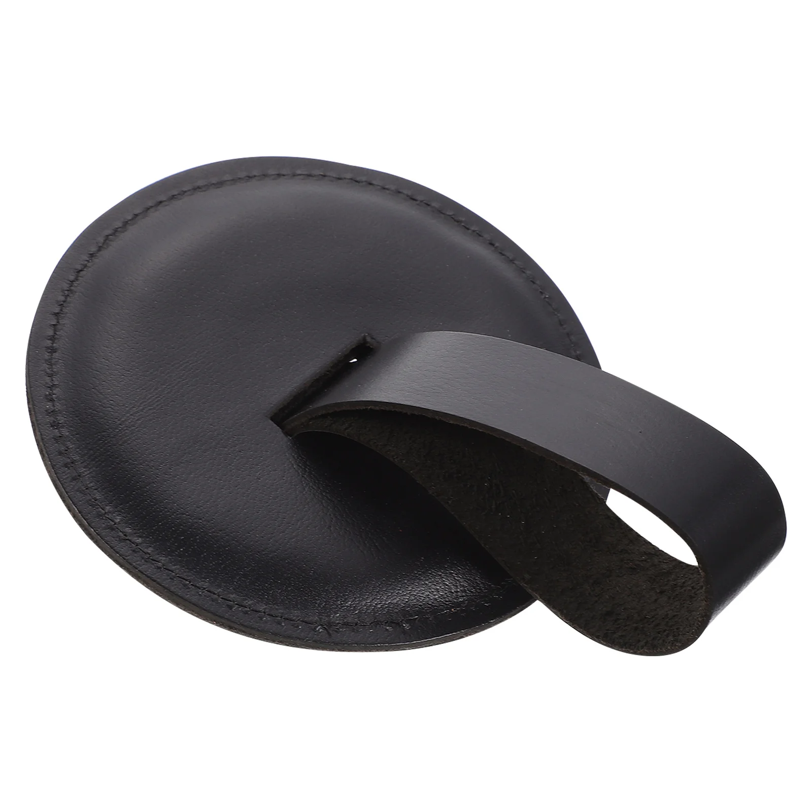 

1 Set Cowhide Guard Pad Black Durable Cymbal Strap Professional Drum Accessories Practical Cymbal Pad For Percussion