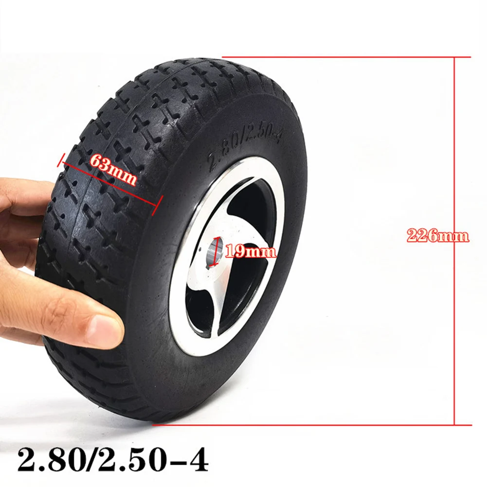 Scooters Parts Tire Polyurethane Portable Repair Scooters Solid Spare Parts 2.80 2.50-4 Accessories Aluminum Alloy