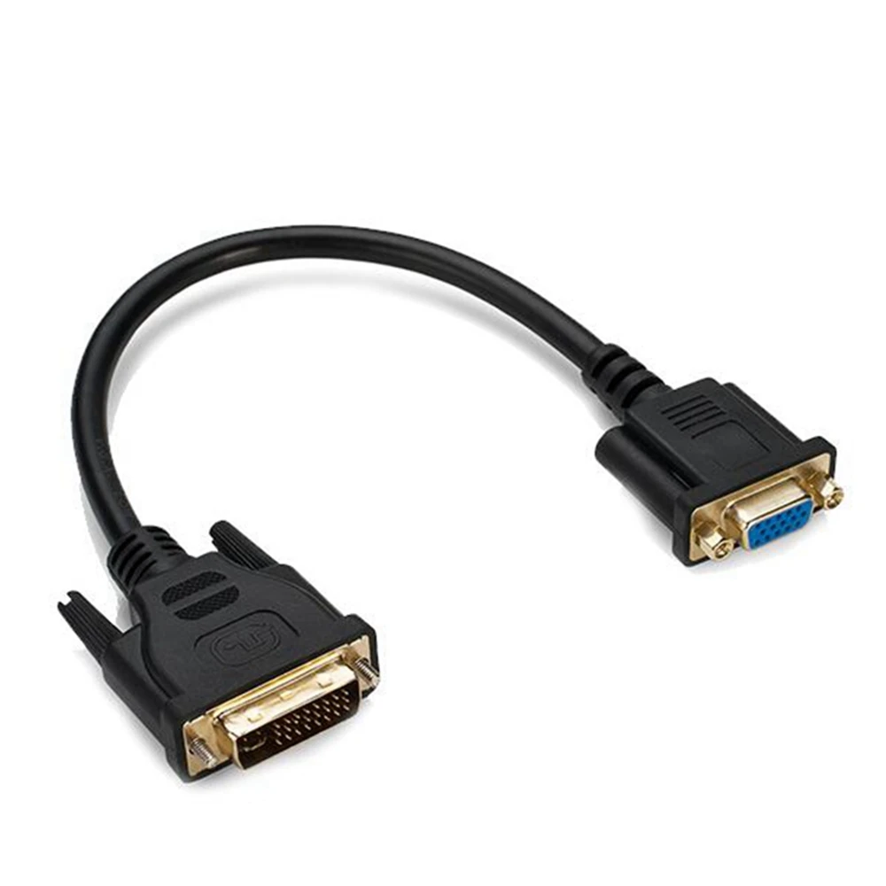 

Computer host graphics card dvi-i24+5 to VGA female monitor adapter cable gold-plated DVI-D24+1 adapter