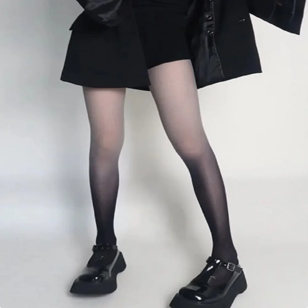 

Sexy Gradient Color Pantyhose Women's Stocking Candy Color Tight Thin Transparent Summer Hotsale Lolita Stockings Female New
