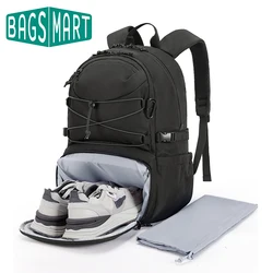 BAGSMART 남녀공용 여행 배낭, 야외 체육관 배낭, 캐쥬얼 배낭 휴대 배낭, 비행 대학 야외, 15.6 인치