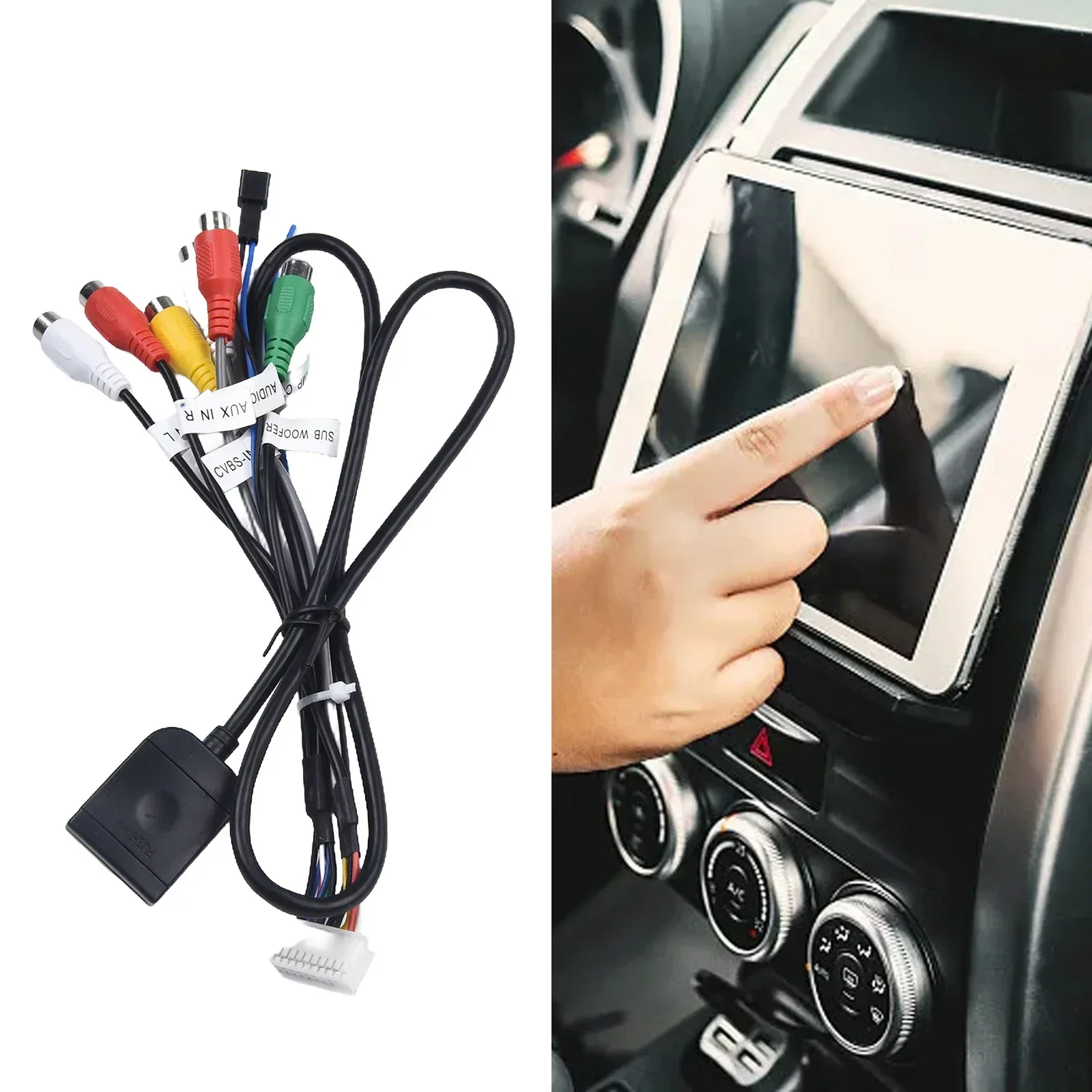 Cable Adapter Sim Card Slot Connector Black Connector Interface With Radio Cooling Fan 12V Suitable For 12V Cars