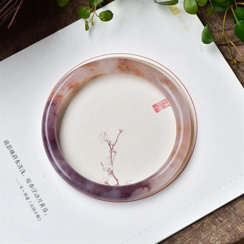 

Браслет из натурального золота, шелка, нефрита, фиолетового цвета, мода в стиле ретро и универсальные аксессуары