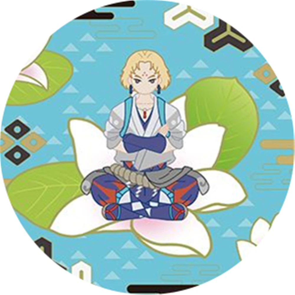 58mm Anime Mononoke‌ Medicine Seller Shino‌ Kuki Zashiki-warashi‌ Cosplay COSTUME Badge Pin SPTE Tinplate Brooch﻿ Prop Xmas Gilf view 6