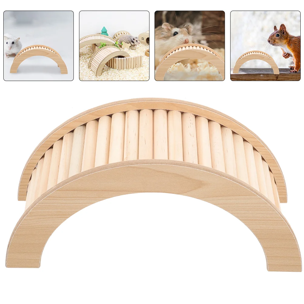 Hamster Speelgoed Brug Egel Houten Ladder Cavia Oprit Stuff Chinchilla Klimmen voor Kooi Decor Speelgoed