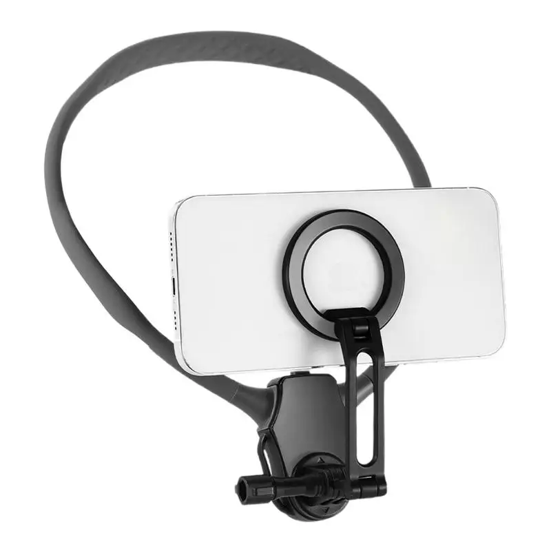 Magnetic Neck Camera Holder Video Filming Mount Flexible Chest Stand Strap Holder Lightweight Neck Recording Mount For Cooking