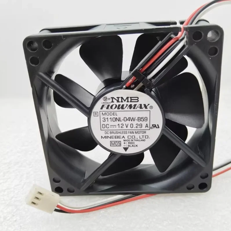 

NMB-MAT 3110NL-04W-B59 M05 DC 12V 0.29A 3-Wire 80X80X25mm Cooling Fan