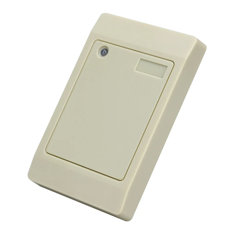 コンパクトなホワイト NFC Wiegand アクセス コントロール ヘッド、IC カード近接読み取り、防水、耐衝撃回路、オフィス/アパート用