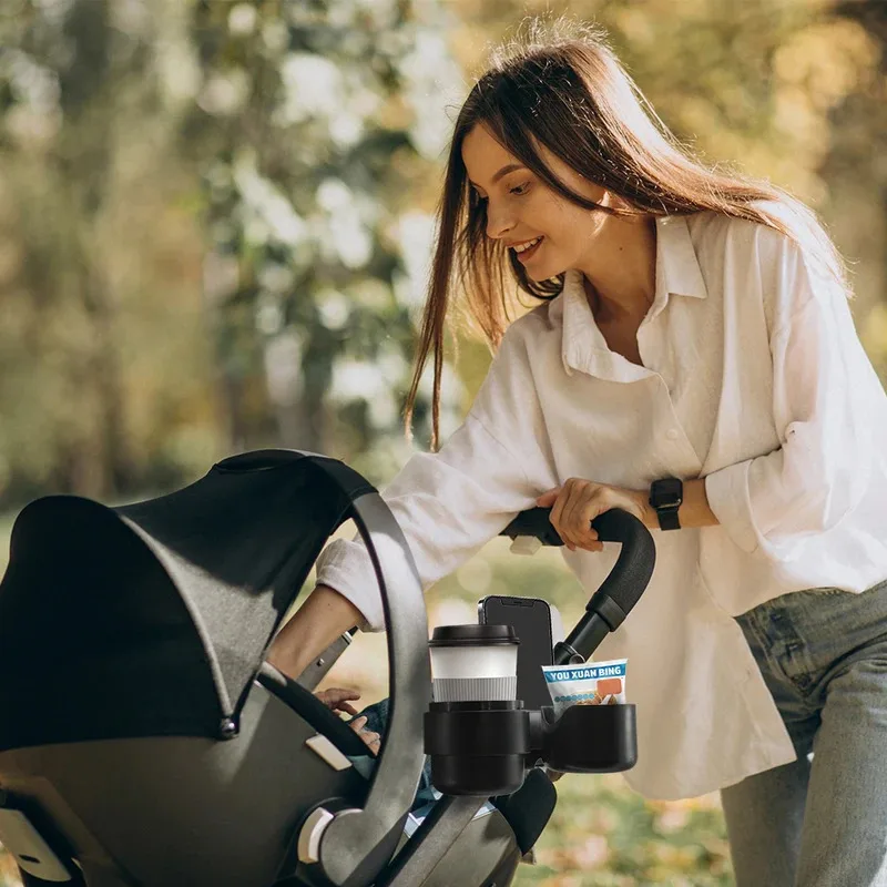 

Универсальный регулируемый держатель для закусок и напитков с держателем для телефона для детской коляски, аксессуары для путешествий