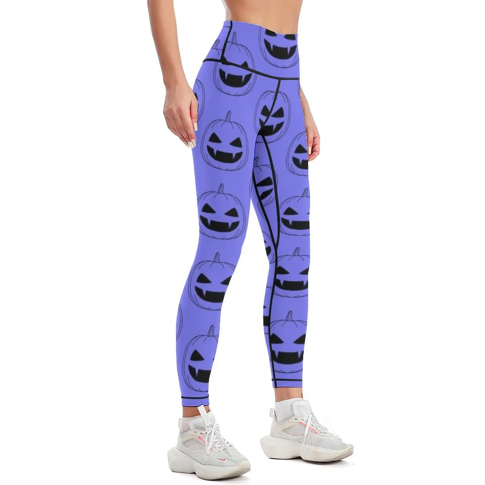 Halloween - Jack o lantern transparent Leggings Women's push up gym wear Womens Leggings