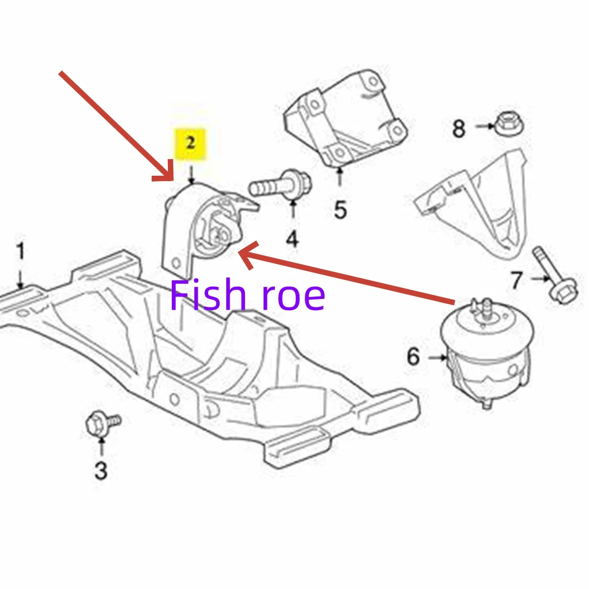 C2P8353 C2D38505 engine mount is suitable for J-aguar XF 2009-2014 XK 11-13 XJ 11-14