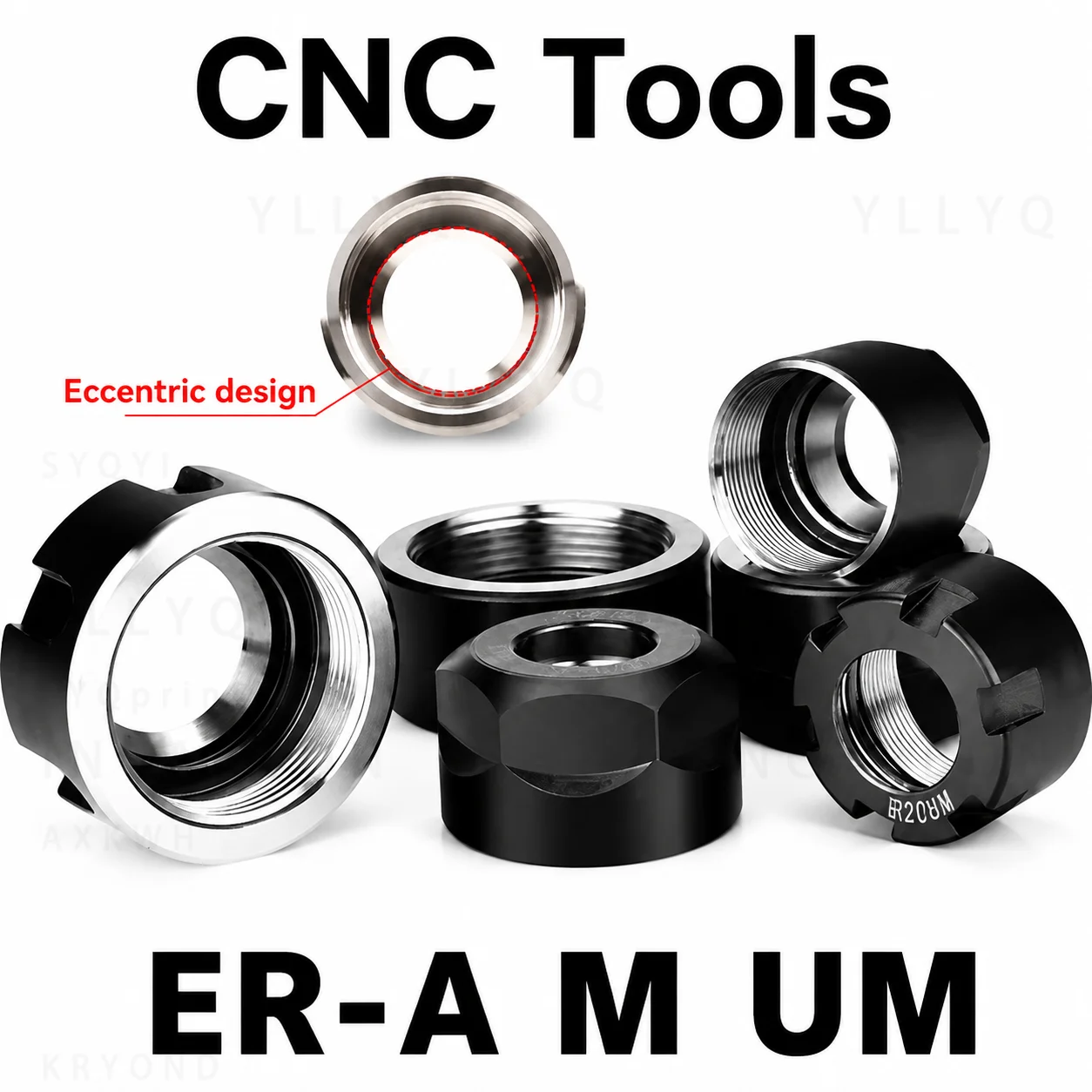 ER8 ER11 ER16 ER20 ER25 ER32 ER40 NUT A M UM ER Nut ER11 Nut for ER Collet and Tool Holde Bracket Tool Extension Rod
