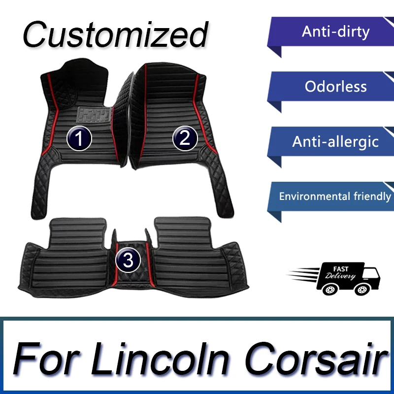 

Автомобильные коврики для Lincoln Corsair 2020 2021, индивидуальные автомобильные накладки на ногу, аксессуары для интерьера