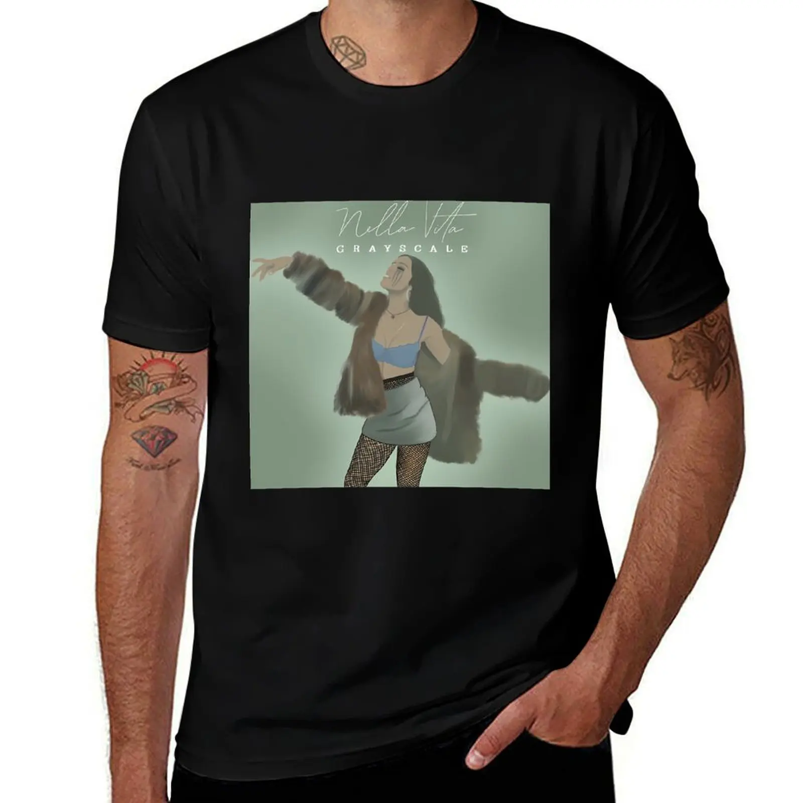 Nella Vita Grayscale T-Shirt g man t shirts for men T-Shirt