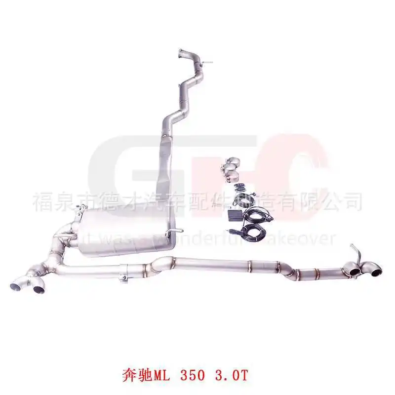 

Suitable for 13 Mercedes-Benz ML 350 3.5L diesel version modified with GFC exhaust pipe modified with sound wave exhaust system