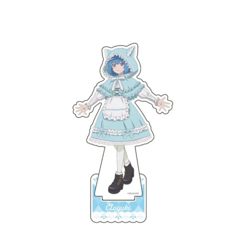 Wholesale My Gift Lvl 9999 Unlimited Gacha Keychain Doll Anime  Keychains Cosplay Acrylic Figure Stand 15cm Bedroom decoration