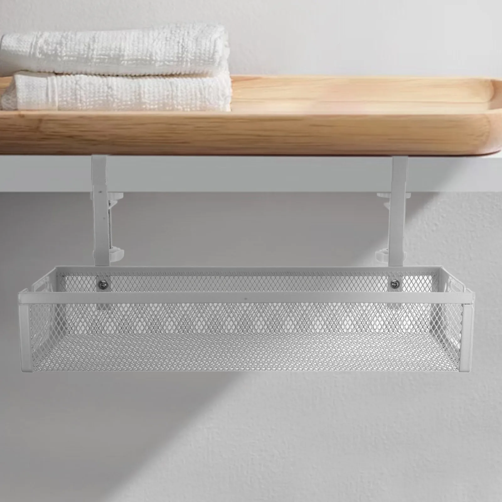 Bandeja de gestión de cables de 20Cm, organizador de cables de Metal para debajo del escritorio, estante de almacenamiento para regleta, soporte de gestión de cables, 1 Uds.