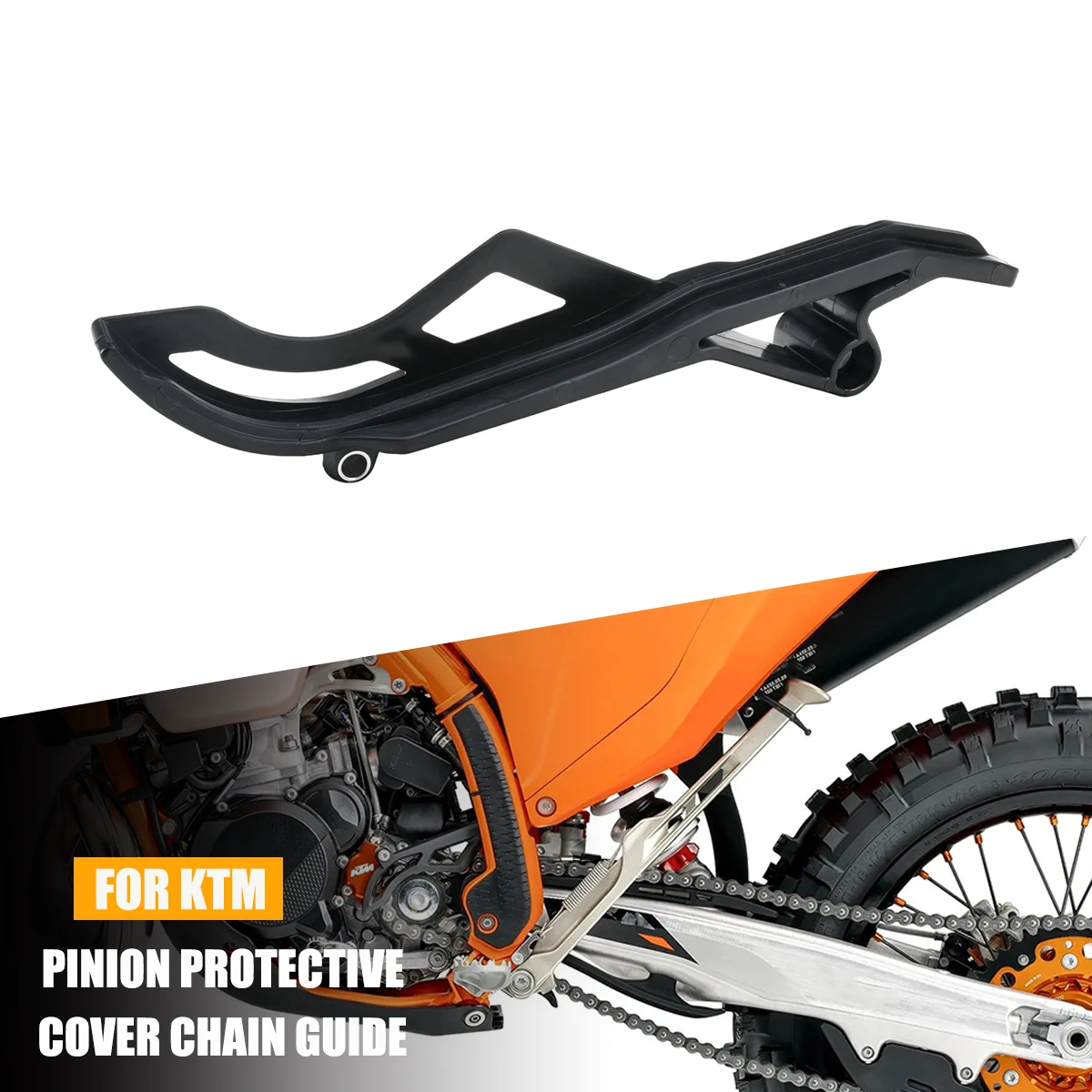 Motorrad-Kunststoff-Ritzelschutzabdeckung Kettenführung für HUSQVARNA FC FE FS FX für KTM SX-F XC-F XCF-W XW-F EXC-F Motorradteile