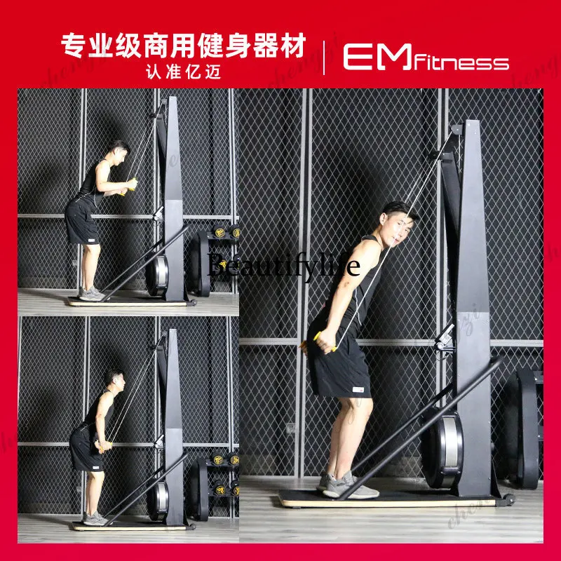 Ski machine gym vertical ski emulator household aerobic arm strength abdominal training equipment