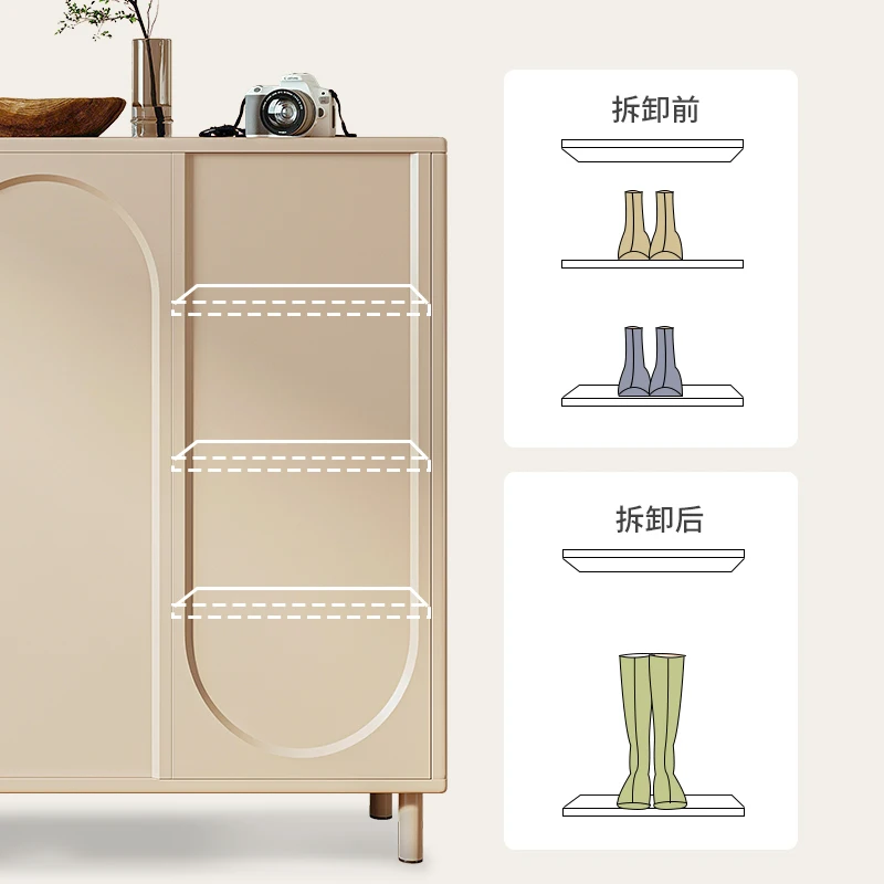 خزانة جانبية لتناول الطعام على الطراز الكريمي، خزانة شاي متكاملة، خزانة غرفة المعيشة، خزانة المطبخ المنزلية، خزانة تخزين