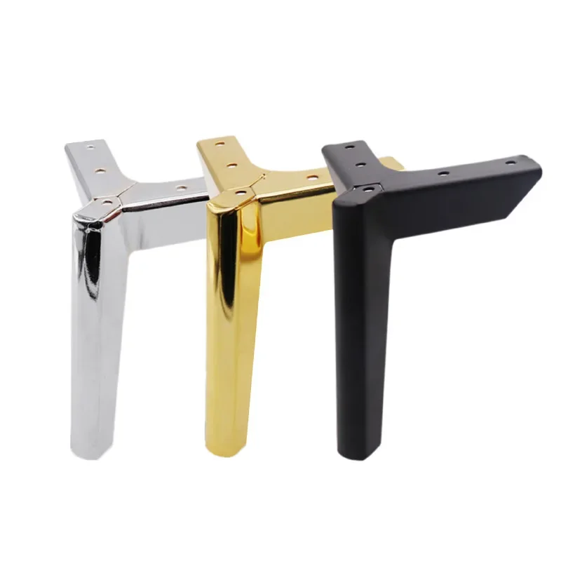 4PCS 8-15cm Furniture Legs Metal Supporting Foot Aircraft Type Bracket Feet for Sofa Bed Cabinet Table Desk Hardware Accessories