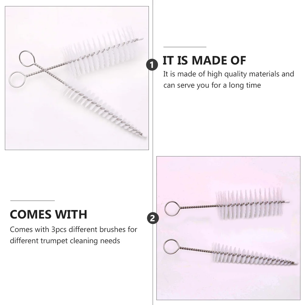 

Trumpet Flexible Set Trumpet Cleaning Care Kit for Mouthpiece Brush Mouthpiece Brush Maintenance Musical Instrument Brass
