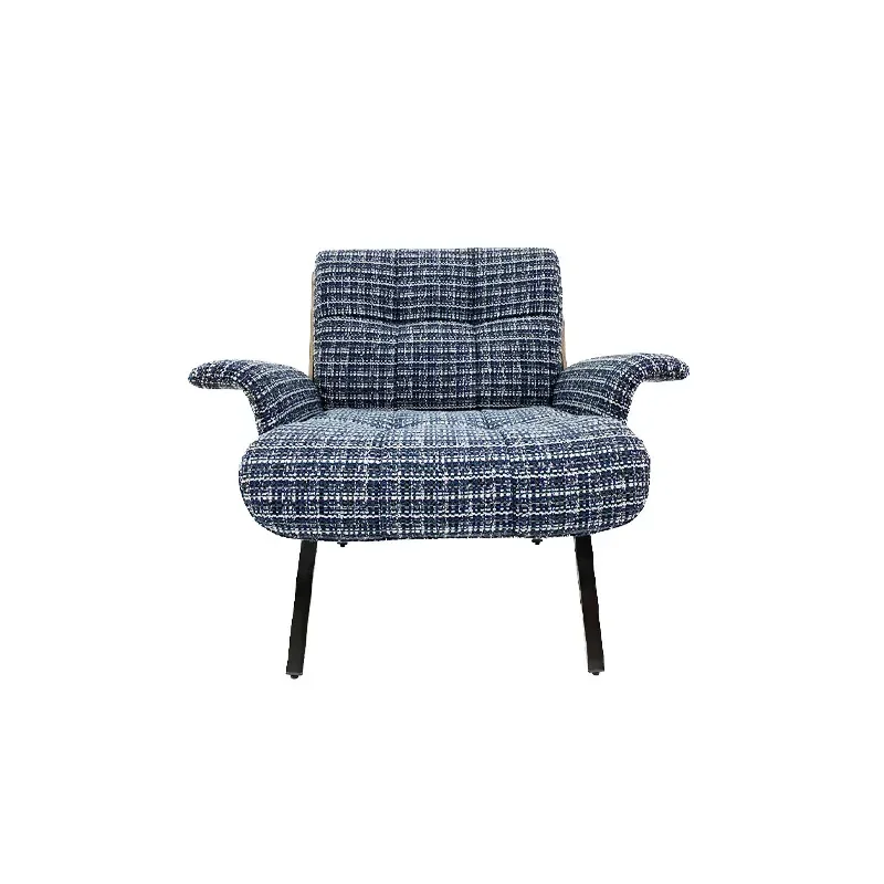 

TTNordic light luxury single sofa chair leather fabric Italian simple balcony leisure chair