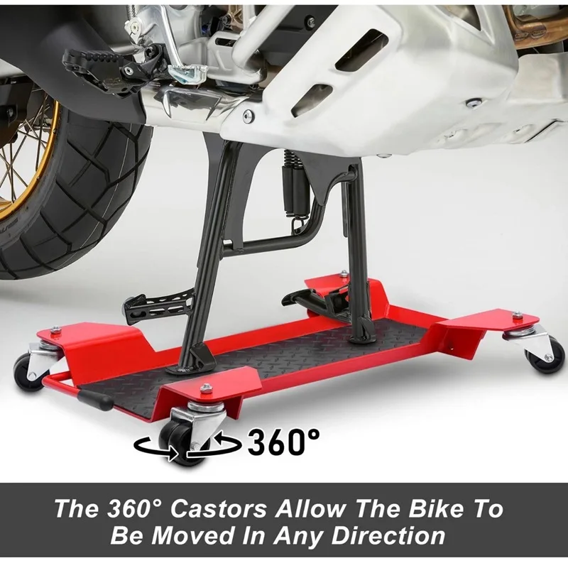Motorcycle Repair Mover Steel Plate Moto Moving Bearing Tool Universal Wheel Moving Wheel,Maximum Load 300 kg