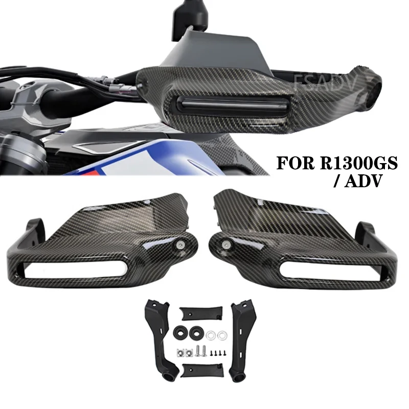 ل BMW R1300GS R 1300GS R1300 GS ADVENTURE R 1300 GS ADV 2024 2025 دراجة نارية Handguard درع قفازات واقية لليد حامي الزجاج الأمامي